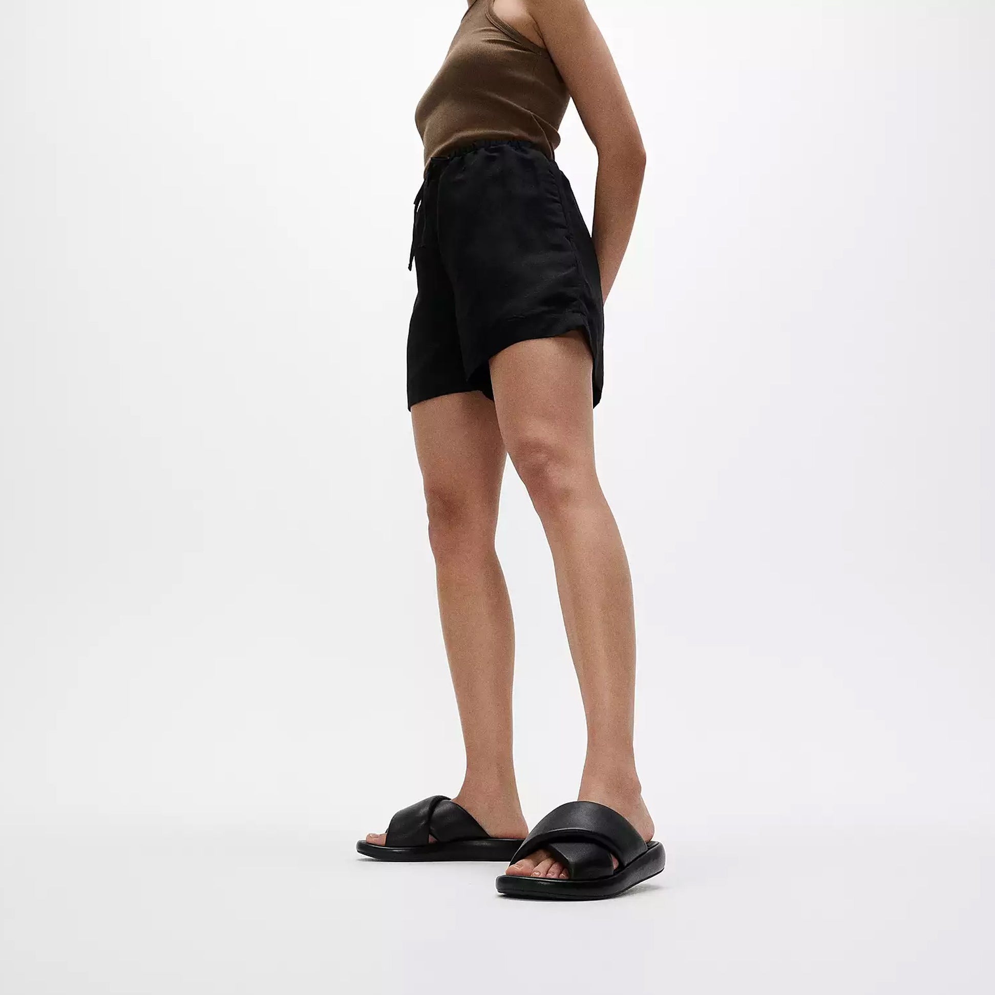 FitFlop iQUSHION D-LUXE Womens Slides All Black