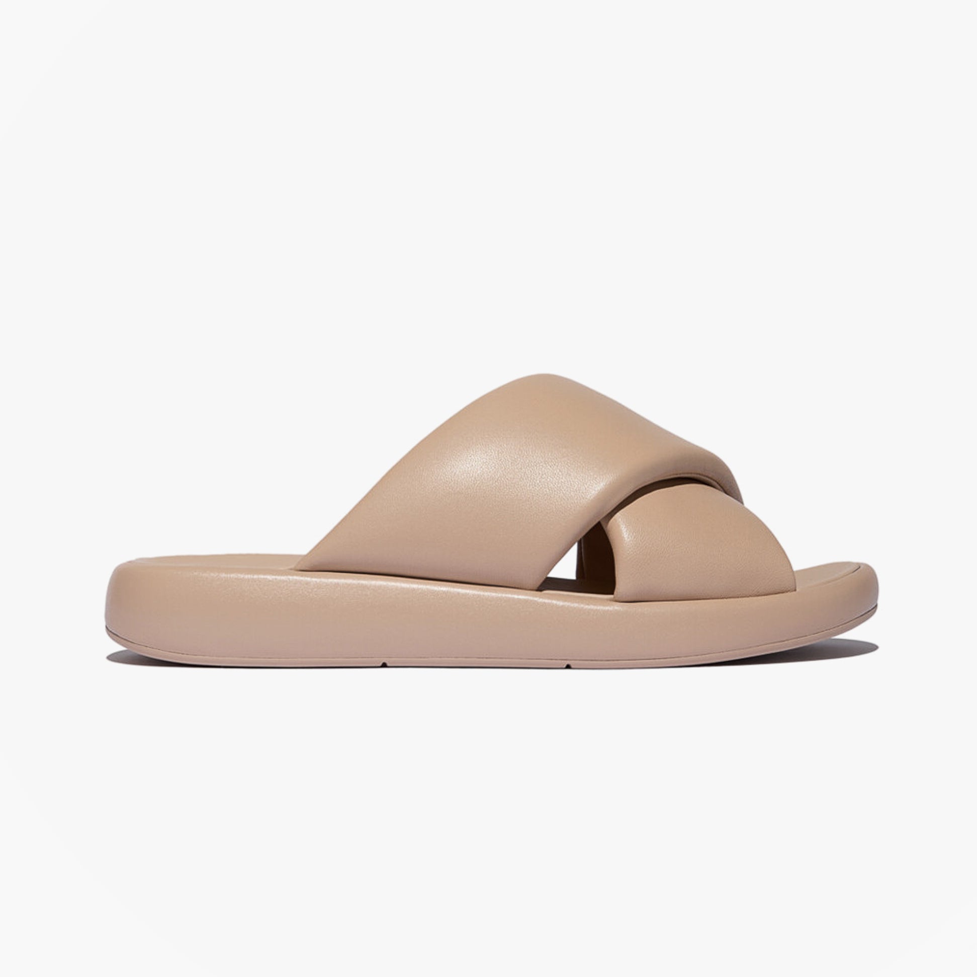 FitFlop iQUSHION D-LUXE Womens Slides Classic Beige