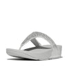 LULU CRYSTAL-MIX Womens Toe Post Sandals Silver