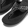LULU CRYSTAL-MIX Womens Toe Post Sandals All Black