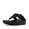 LULU RESIN-BUCKLE Womens Toe Post Sandals All Black