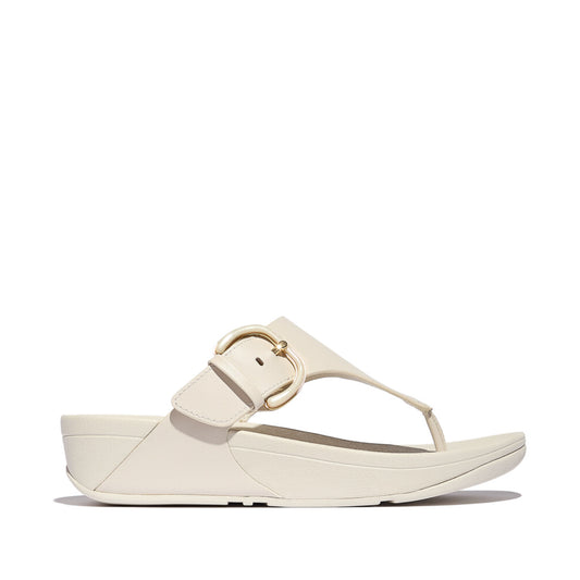 LULU RESIN-BUCKLE Womens Toe Post Sandals Paris Beige