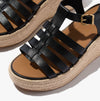 FitFlop PLATFFORMS ESPADRILLE Womens Wedge Sandals Black