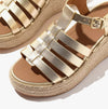 FitFlop PLATFFORMS ESPADRILLE Womens Wedge Sandals Platino