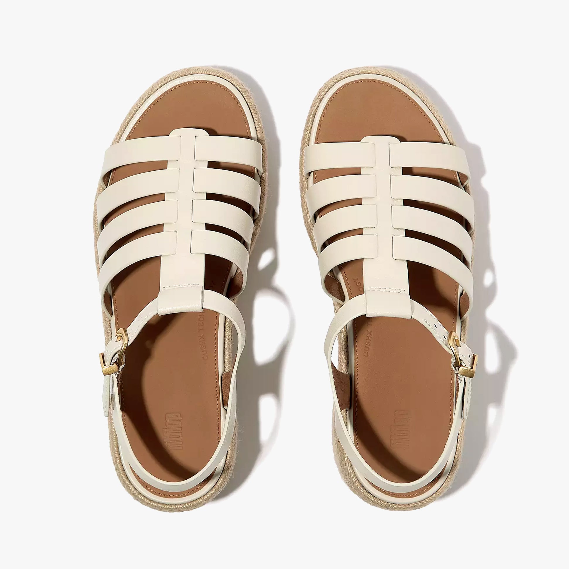 FitFlop PLATFFORMS ESPADRILLE Womens Wedge Sandals Paris Beige