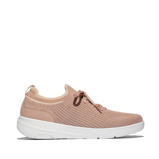 SUPER-Q KNIT Womens Trainers Beige Buff/Rose Gold