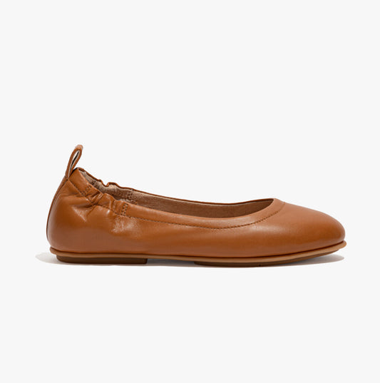 ALLEGRO Womens Ballerina Shoes Light Tan