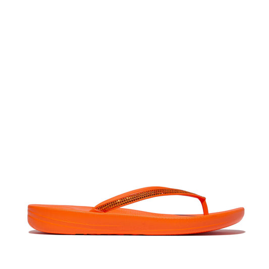 IQUSHION SPARKLE Womens Toe Post Sandals Pop Orange