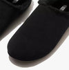 FitFlop SHOVE FELT Mens Mule Slippers All Black