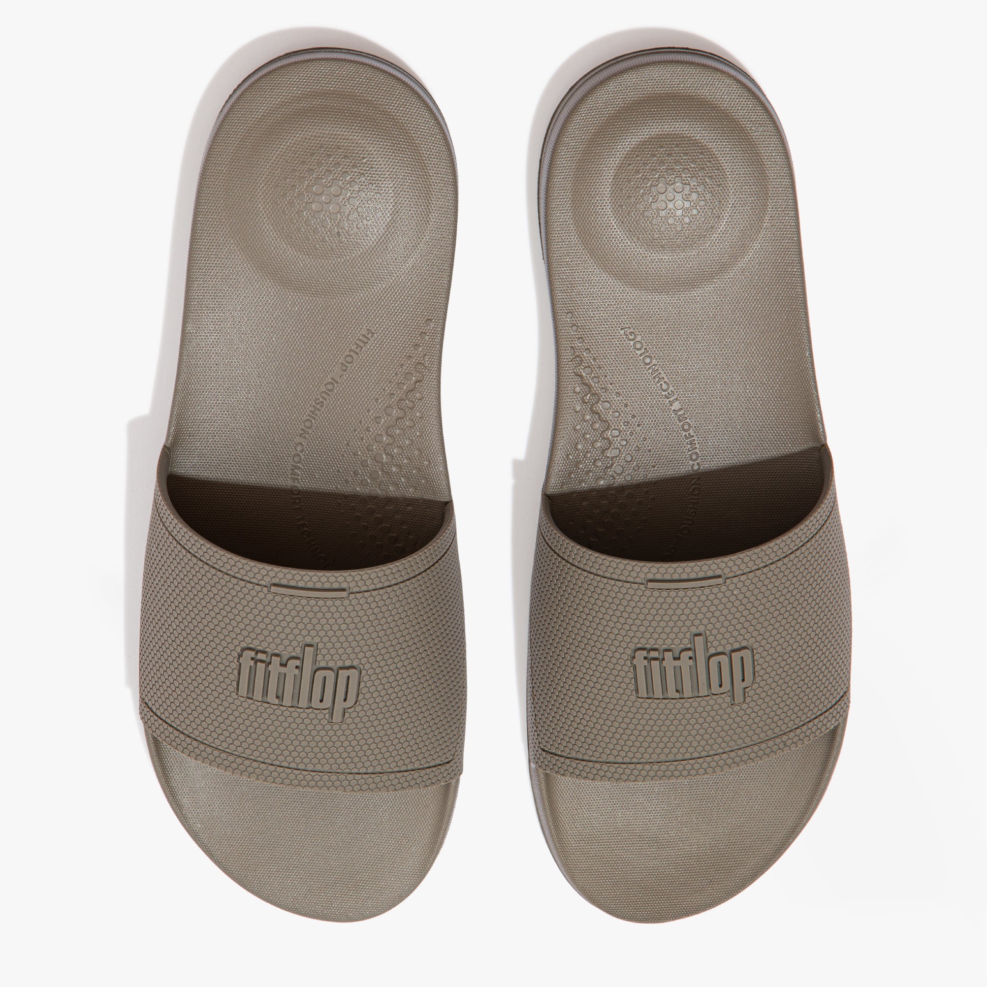 FitFlop IQUSHION POOL Mens Slides Timberwolf