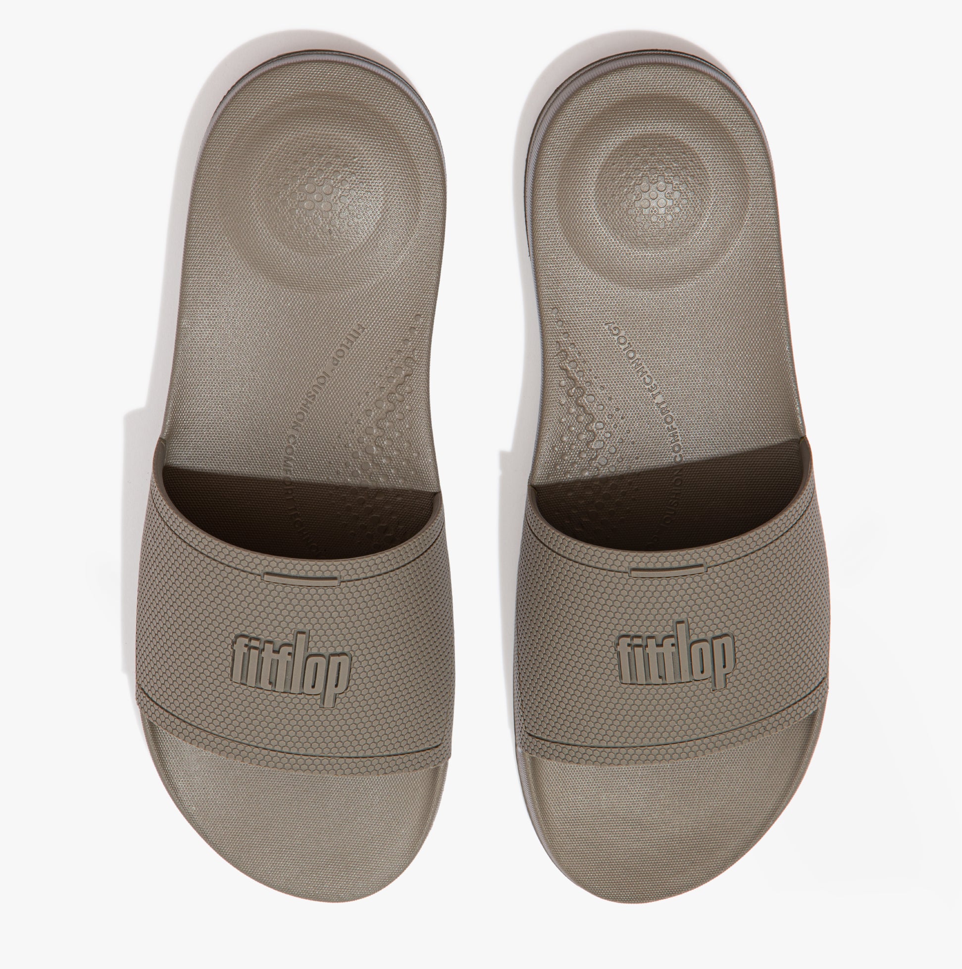 FitFlop IQUSHION POOL Mens Slides Timberwolf