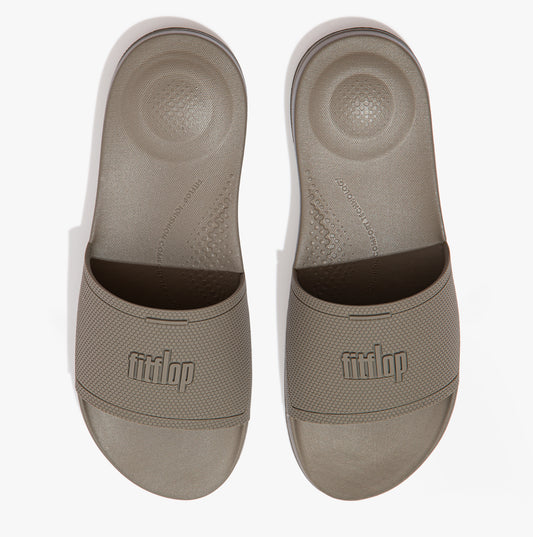FitFlop IQUSHION POOL Mens Slides Timberwolf