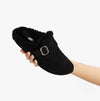 FitFlop CHRISSIE II Womens Suede Buckle Slippers All Black