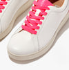 FitFlop RALLY NEON-POP Womens Trainers Urban White/Pop Pink