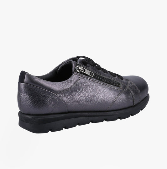 Fleet & Foster POLPERRO Lace Womens Shoes Pewter