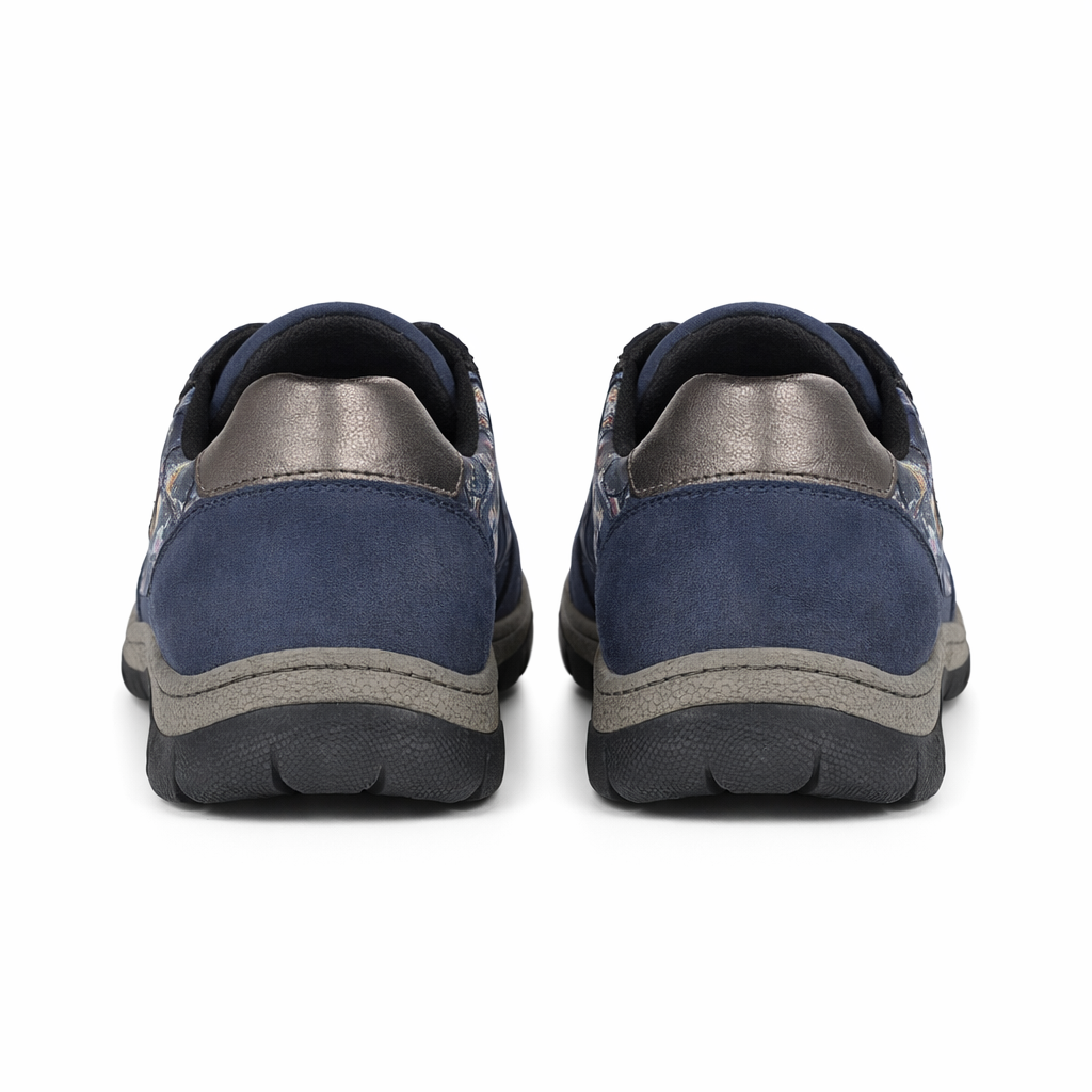 Cipriata CLITA Womens Casual Trainers Navy/Floral
