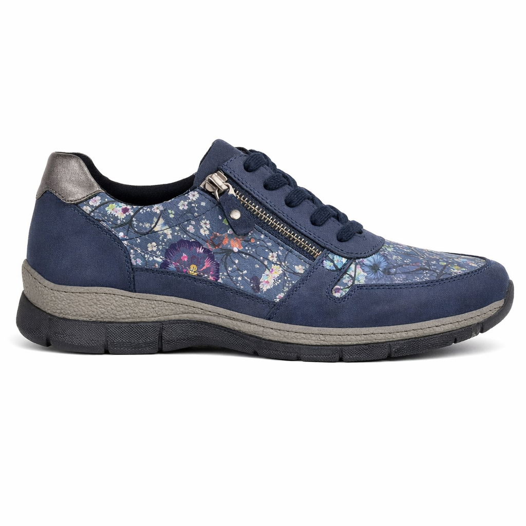 Cipriata CLITA Womens Casual Trainers Navy/Floral
