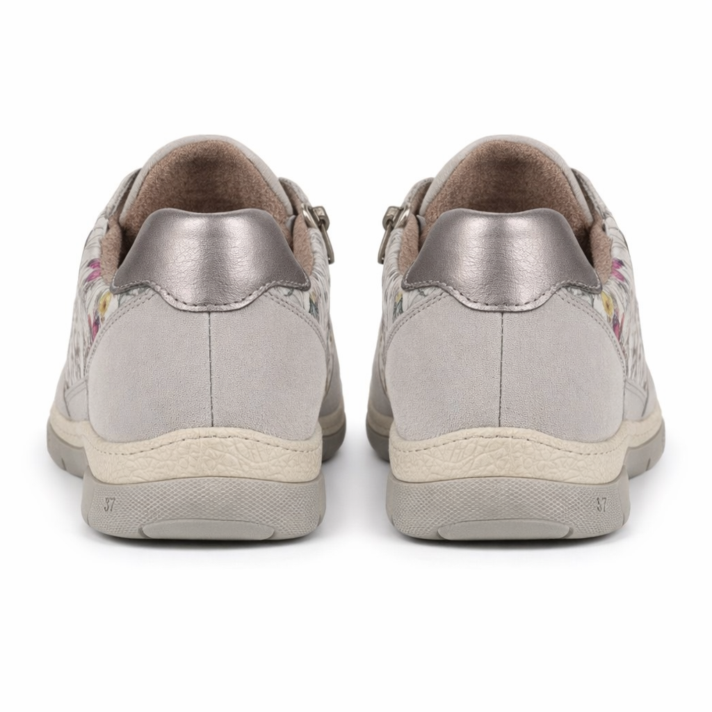 Cipriata CLITA Womens Casual Trainers Grey/Floral