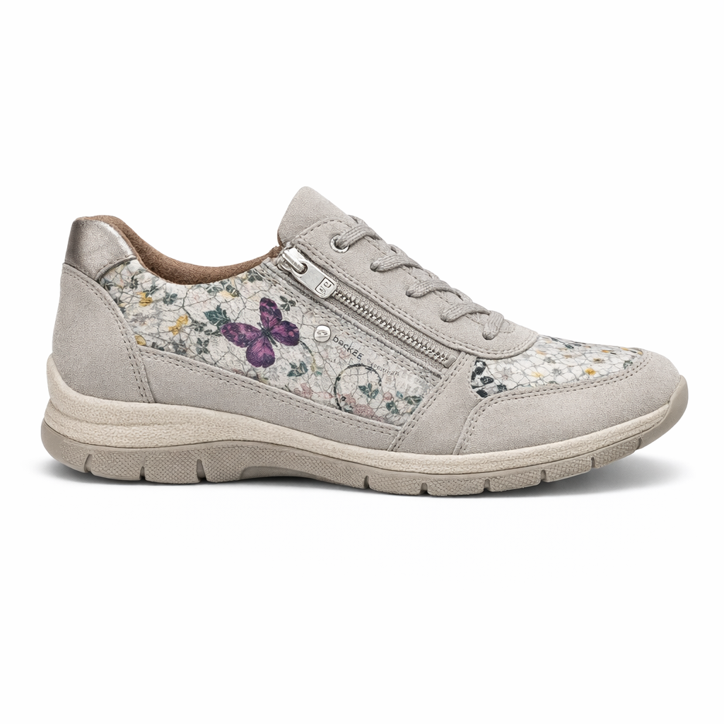 Cipriata CLITA Womens Casual Trainers Grey/Floral