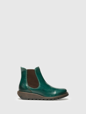 Fly London SALV Womens Chelsea Boots Petrol