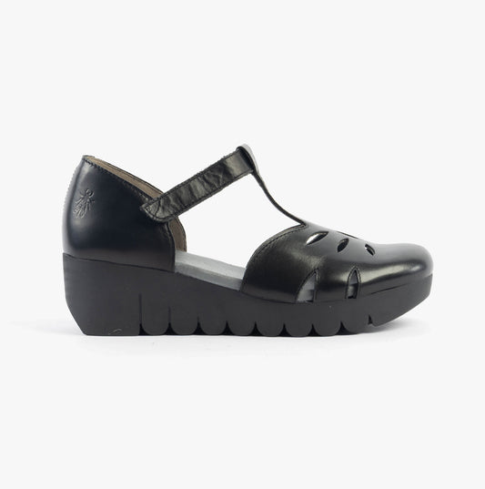 Fly London VELT224FLY Womens Sandals Black
