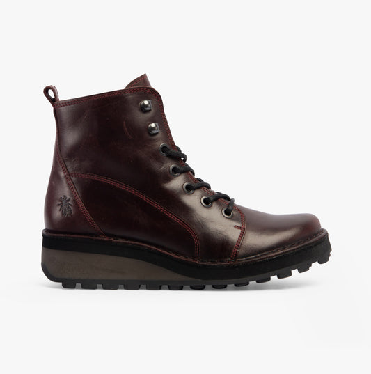 Fly London HAZI147FLY Womens Boots Wine