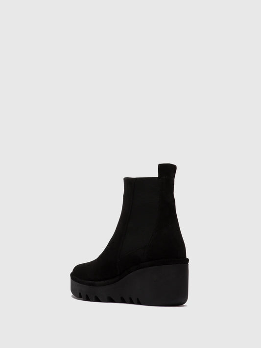 Fly London BAGU233FLY Womens Chelsea Boots Black Suede