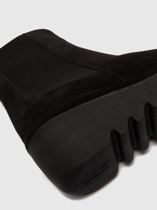 Fly London BAGU233FLY Womens Chelsea Boots Black Suede