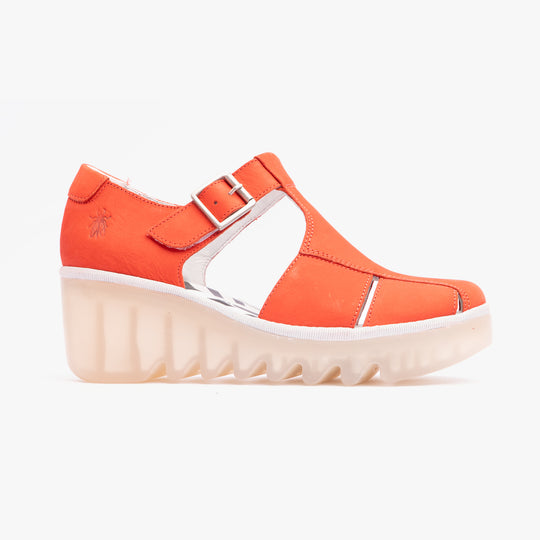 Fly London BURI481FLY Womens Shoes Scarlet