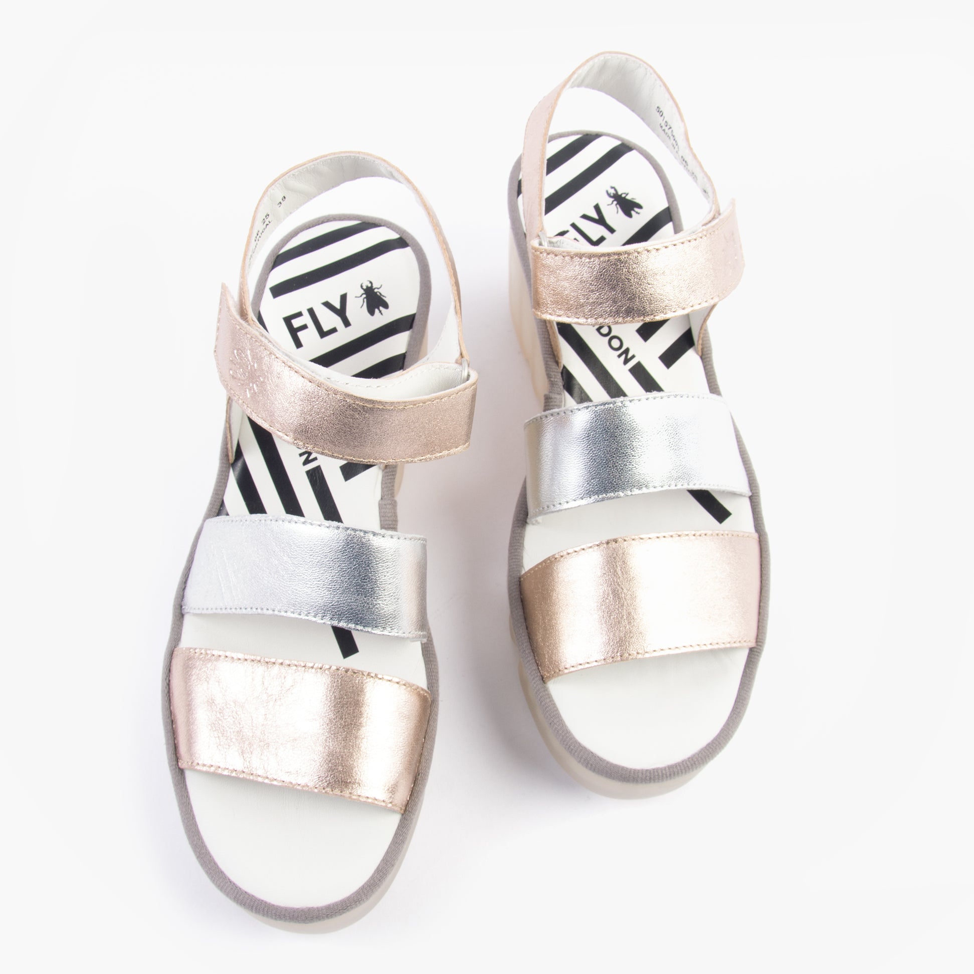 Fly London BEXY575FLY Womens Sandals Sahara/Silver