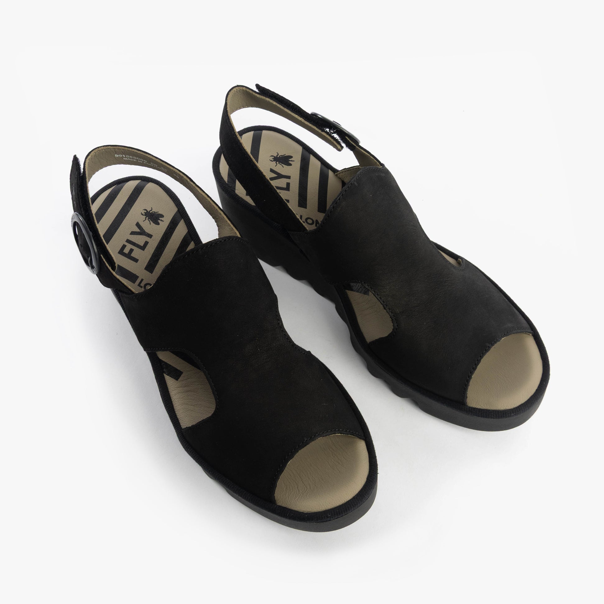 Fly London BAIF585FLY Womens Sandals Black