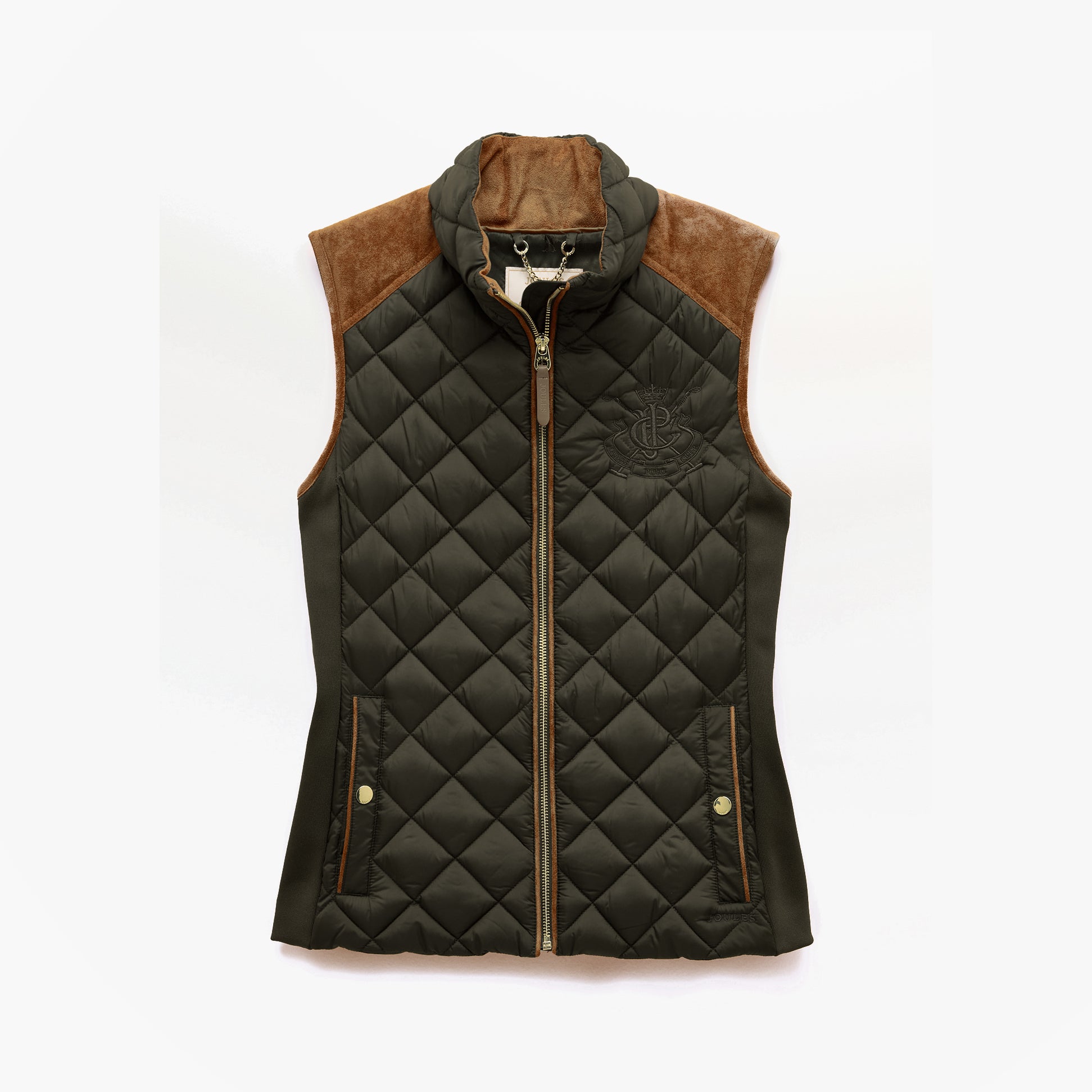 Joules BRAEMAR LUXE GILET Womens Gilets Green