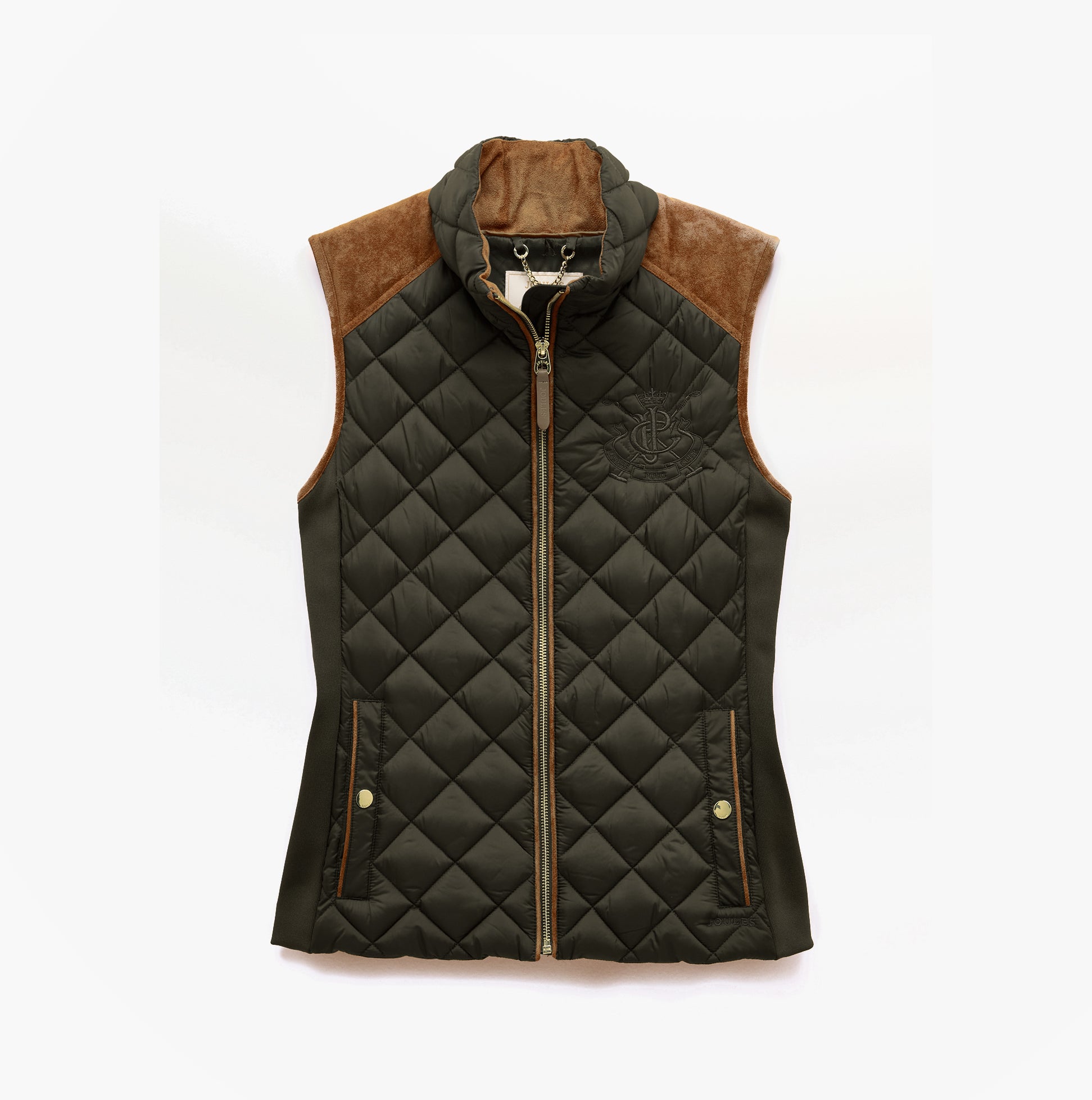 Joules BRAEMAR LUXE GILET Womens Gilets Green