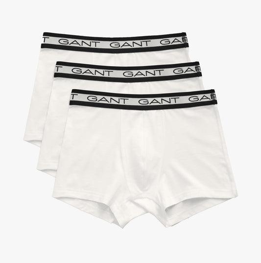 GANT CORE Mens 3 Pack Trunks White