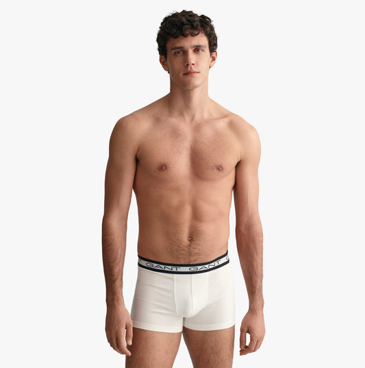 GANT CORE Mens 3 Pack Trunks White