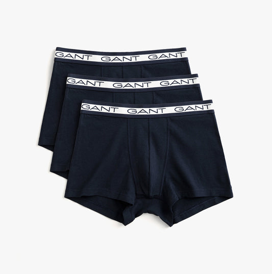 GANT CORE Mens 3 Pack Trunks Marine