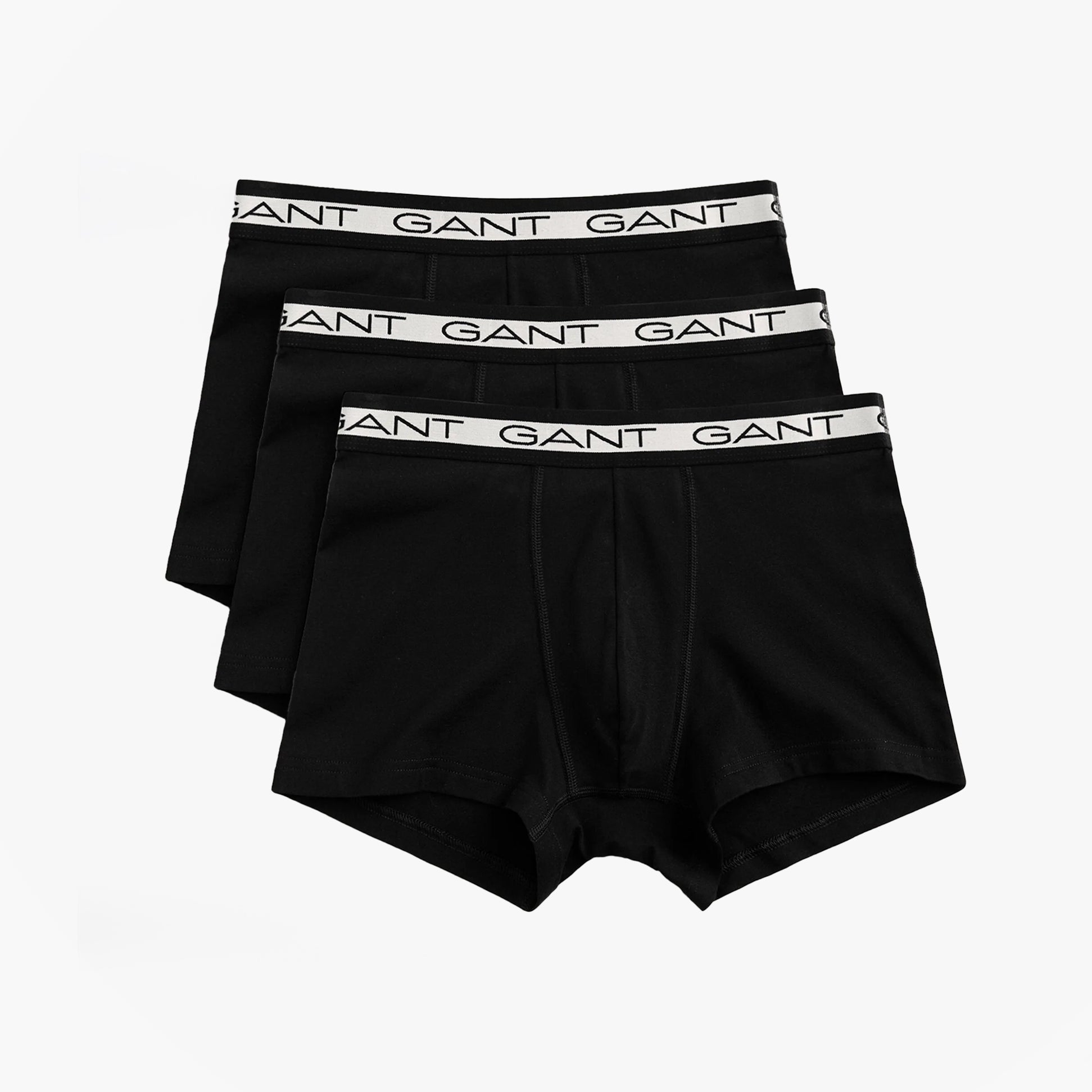 GANT CORE Mens 3 Pack Trunks Black