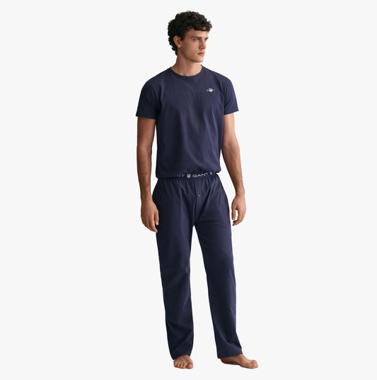 GANT SHIELD Mens Pajama Pants Evening Blue