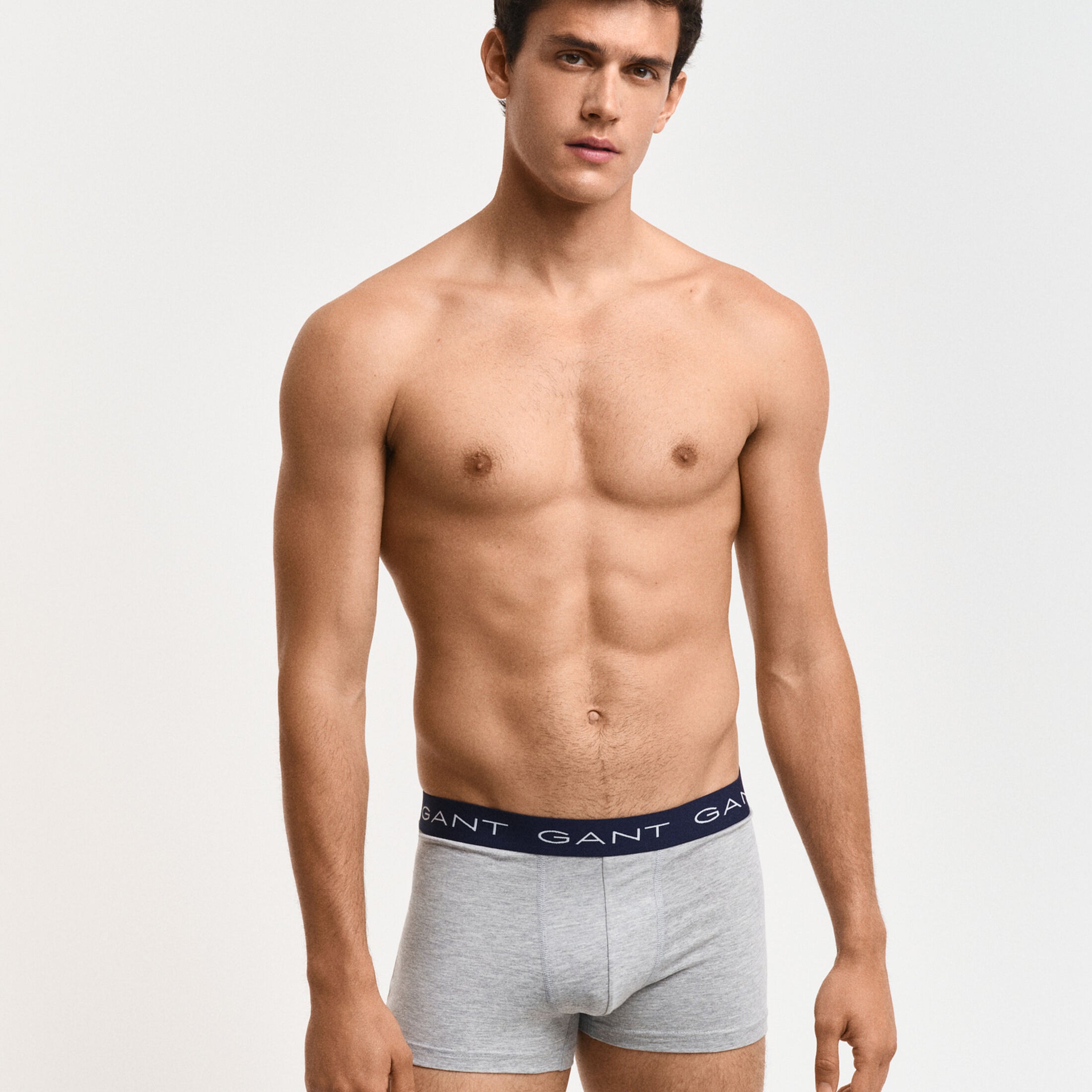 GANT TRUNK 3-Pack Mens Light Grey Melange