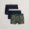 GANT PAISLEY TRUNK 3 Pack Mens Deep Forest