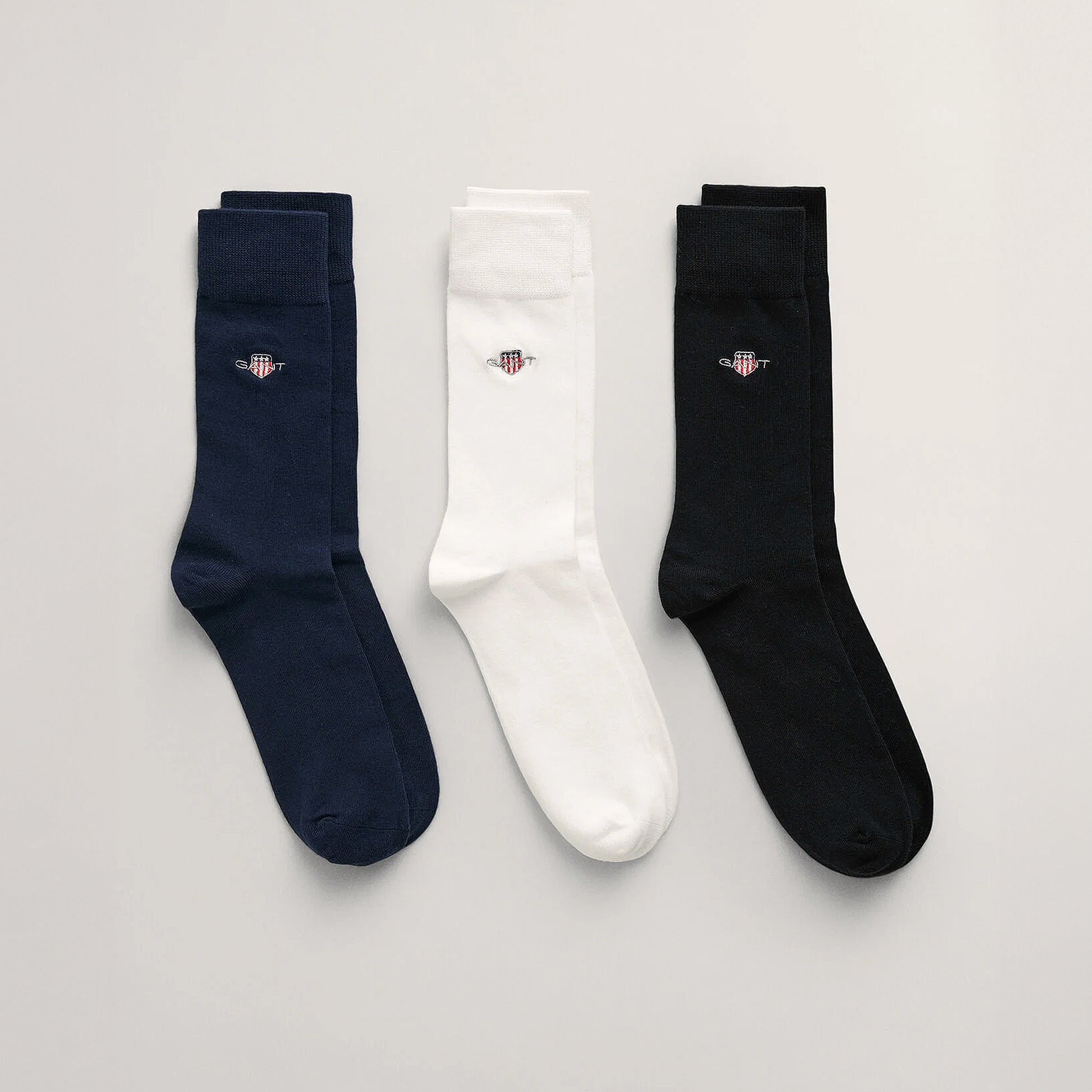 GANT SHIELD SOCKS 3-Pack Mens Black