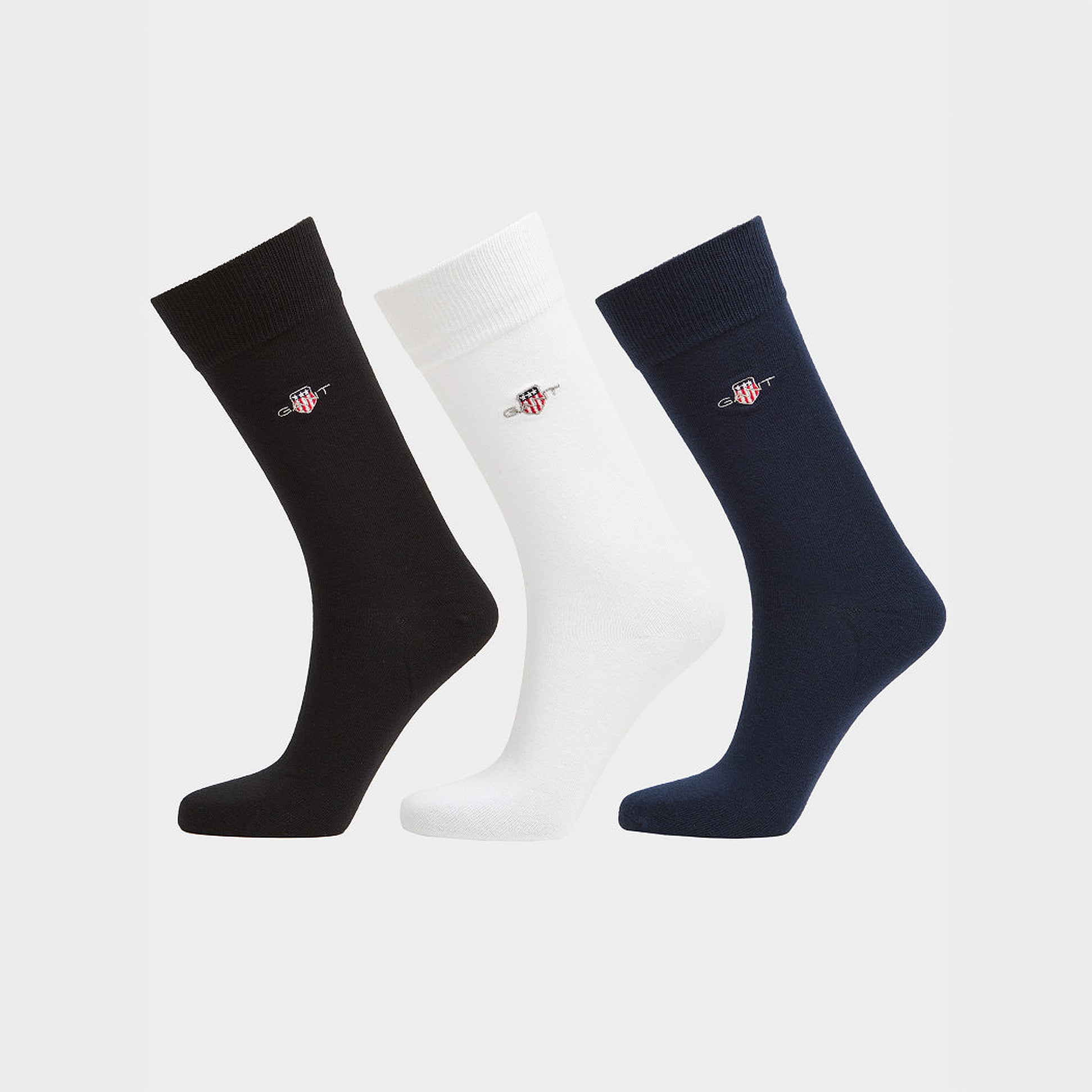 GANT SHIELD SOCKS 3-Pack Mens Black