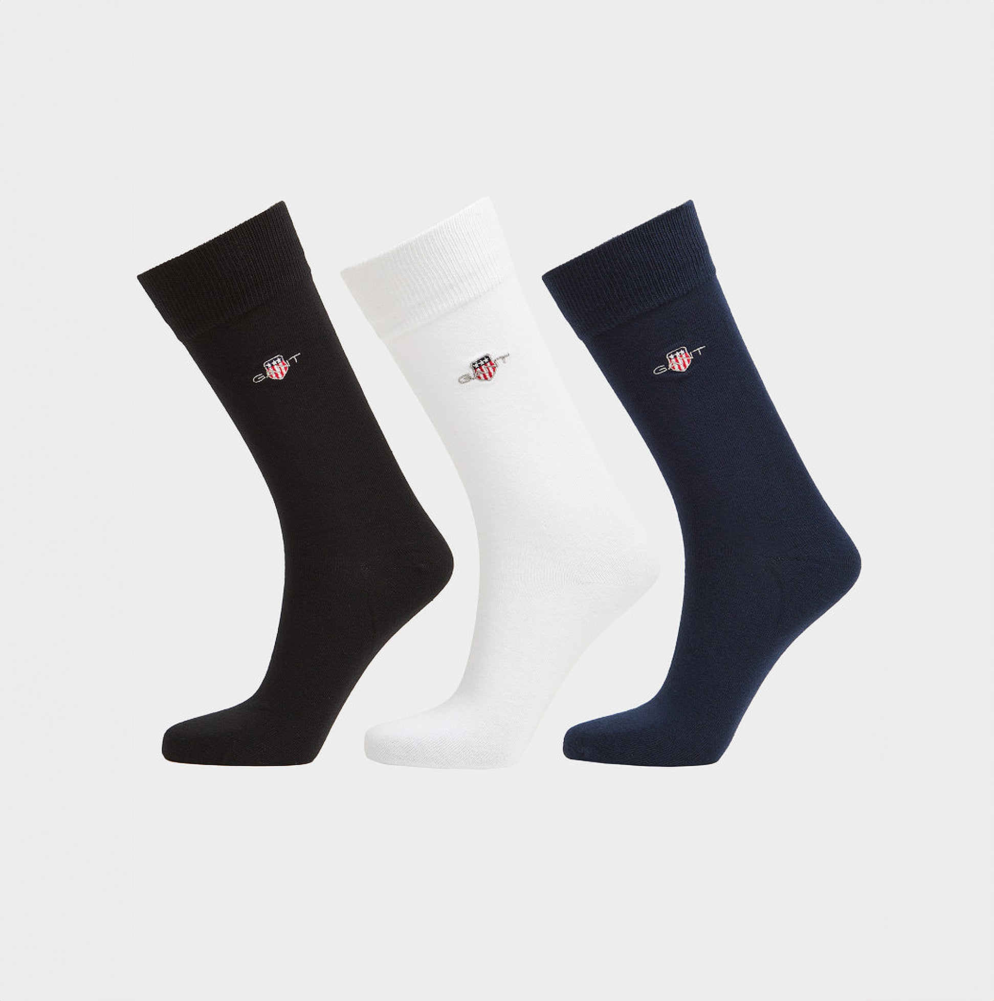 GANT SHIELD SOCKS 3-Pack Mens Black