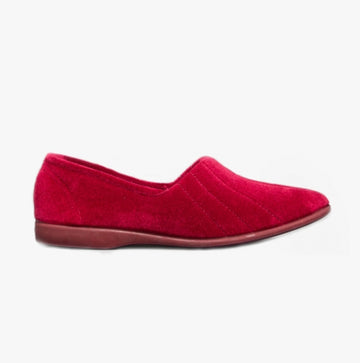 AUDREY Slip On Womens Slippers Red