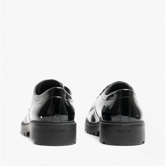 GEOX CASEY Girls School Shoes Smooth Black