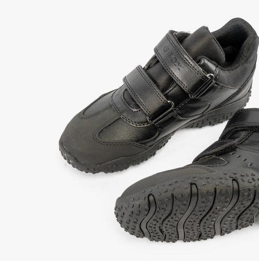 GEOX BALTIC B Boys Touch Fasten School Shoes Black