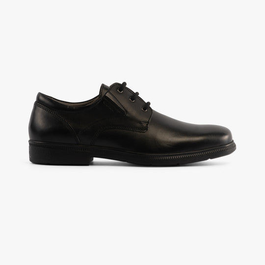 GEOX FEDERICO C Boys Leather School Shoes Black