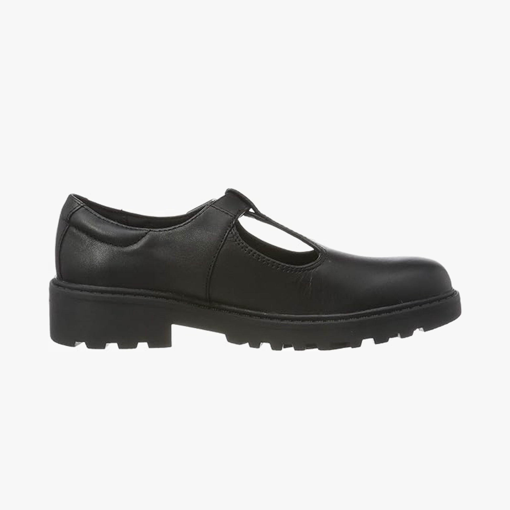 GEOX J CASEY GIRL Kids Leather Ballerina Black