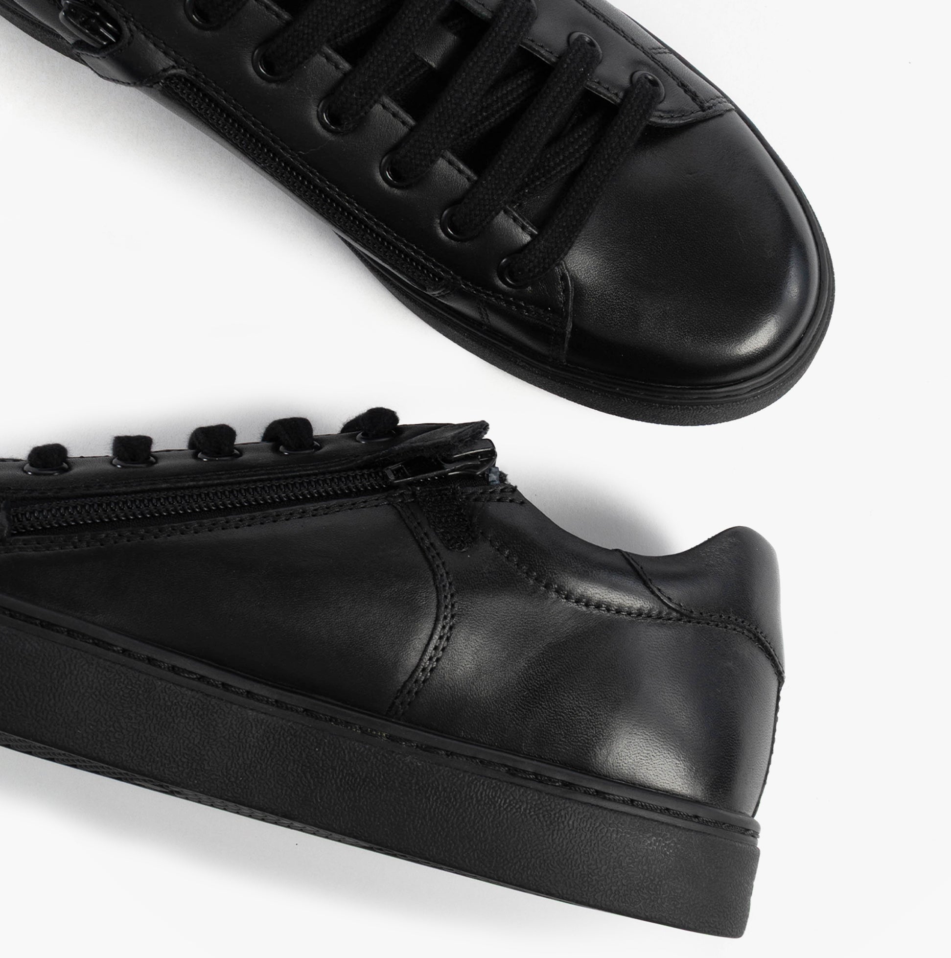 GEOX J NASHIK Lace Up Kids Shoes Black