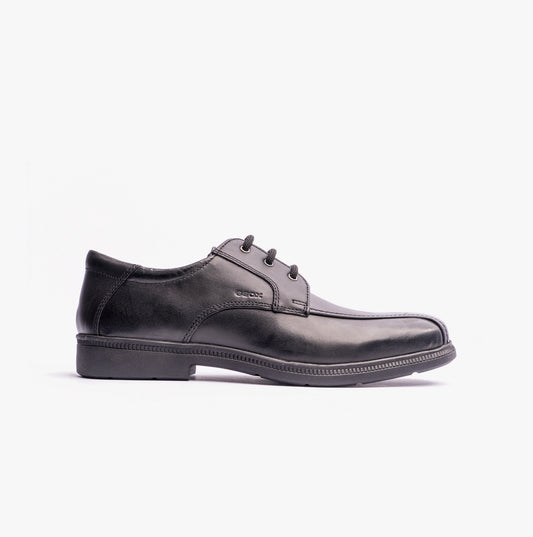 GEOX FEDERICO H Boys Leather School Shoes Black